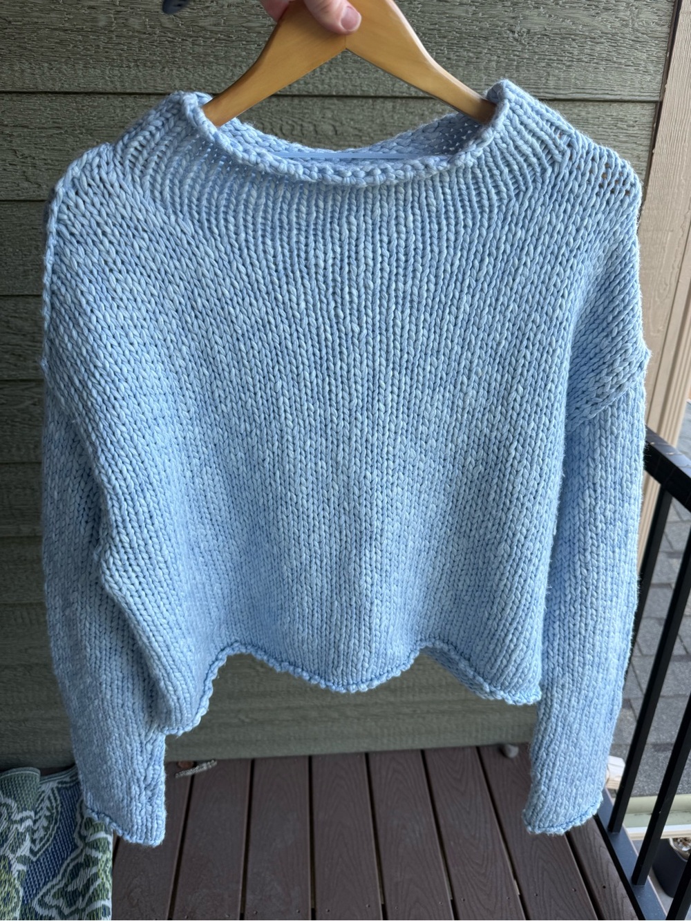 Free People Opal Sweater Cashmere Blue